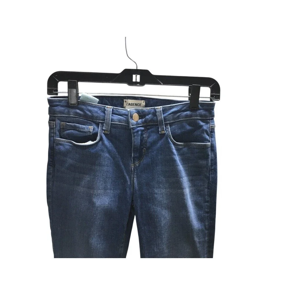 L'Agence Jeans Women's Size 26 Light Vintage Blue Chantal Skinny